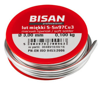 Bisan lut miękki S-SN97Cu3 B/T 03.0 100 g (szpula) B870096
