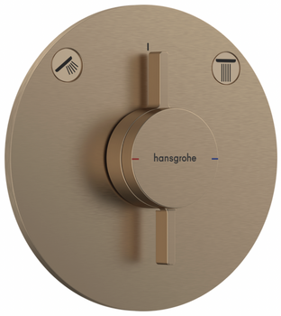 Hansgrohe bateria natryskowa, ścienna, podtynkowa DuoTurn S, brąz szczotkowany 75418140