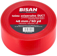 Bisan taśma uniwersalna DUCT 48mm/50yd, czerwona B870006C