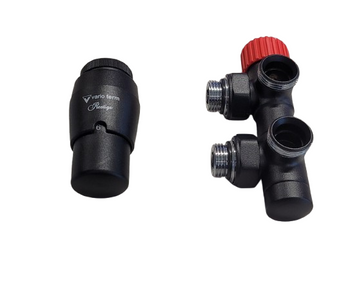 Vario Term zestaw termostatyczny TWINS lewy czarny strukturalny TSGS0214CFK/L