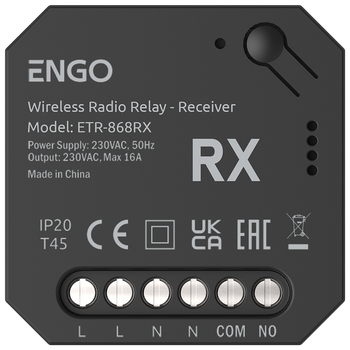 Engo odbiornik dodatkowy do przekaźnika bezprzewodowego EngoLink ETR-868 ETR-868RX