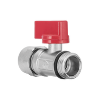 Invena zawór kulowy MINI PROV z dławikiem ze złączką pex 1/2"x1/2" ZK-57-C15-C