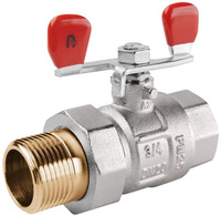 KFA zawór kulowy wodny ze śrubunkiem z motylkiem 1/2" 700-221-15