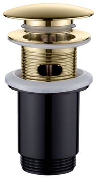 Invena mosiężny korek click-clack, złoty SC-B1-170-V