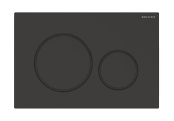 WYPRZEDAŻ: Geberit przycisk uruchamiający Sigma 20, przedni, czarny mat, easy-to-clean 115.882.16.1