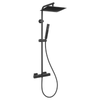 Invena zestaw natryskowy z deszczownią i baterią termostatyczną Svart czarny AU-85-004
