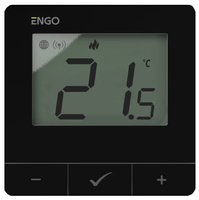 Engo regulator temperatury, 24V, internetowy, natynkowy ZigBee/868MHz, czarny E25-24B