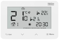 Tech regulator pokojowy przewodowy, dwustanowy, zasilany 230 V, podtynkowy, biały ST293ZV3WH