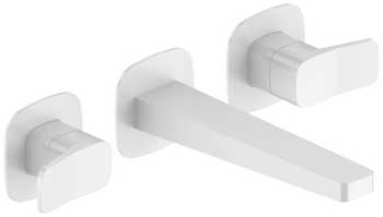 KFA bateria umywalkowa podtynkowa 3-otworowa Malaga, biały 4529-821-44