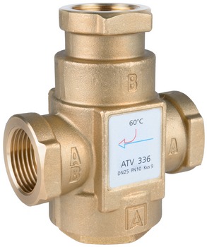 Afriso zawór temperaturowy ATV 336, DN25, Rp1", Kvs 9, 60°C 1633610