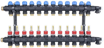 Afriso rozdzielacz ProCalida EF1 K 12 obiegów grzewczych, G1", 0,2÷1,6 l/min 81272