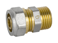 Diamond łącznik ZŁ-CH, PEX-AL-PEX, mosiądz 1/2"x16 FTN-001.1/2x16.ZŁ.CH