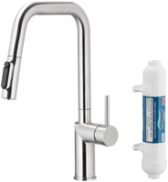 KFA bateria kuchenna z funkcją filtracji wody i wyciąganą wylewką Duero Pure Style Pull-Out + filtr Hydro+, stal nierdzewna 6623-312-22