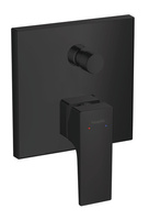 Hansgrohe Metropol jednouchwytowa bateria wannowa, montaż podtynkowy, uchwyt jednoramienny, element zewnętrzny,czarny matowy 32545670