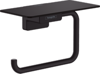 Hansgrohe uchwyt na papier toaletowy z półką, czarny matowy 41772670