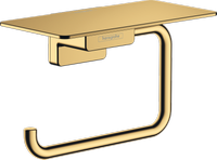 Hansgrohe uchwyt na papier toaletowy z półką, złoty optyczny polerowany 41772990