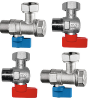 Samee uniwersalny zestaw zaworów kątowych do kotłów gazowych z filtrami (2 szt. 1/2"+ 2szt. 3/4") Z-KIT-02-U