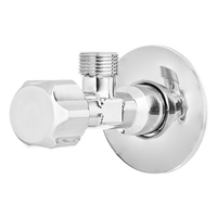 Invena zawór grzybkowy kątowy czerpalny do baterii, dolnopłuka lub pralki 1/2"x1/2", chrom ZW-52-015-L