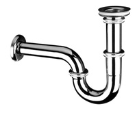 McAlpine półsyfon umywalkowy rurowy 1 1/4" x 32mm chrom 215+255CB