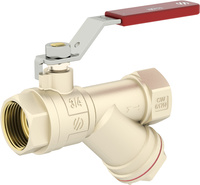 Arco zawór kulowy wodny SENA z filtrem skośnym z rączką stalową 1" GW 752305