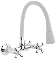 Invena bateria kuchenna ścienna Roma, szary/chrom BC-24-E5S-L