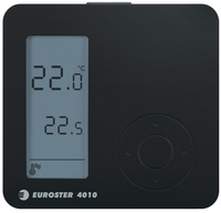 Euroster przewodowy regulator temperatury E4010, czarny E4010B