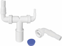 McAlpine przyłącze do pralki i suszarki z zaślepką 32-40mm WMVT-3240PL