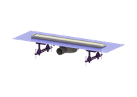 Kessel odpływ liniowy Linearis Compact 550mm, DN 50, WaD, pokrywa V2A, K 3 45600.61M