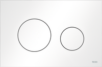 WYPRZEDAŻ: Tece TECEloop - przycisk spłukujący do WC z tworzywa, biały matowy 9240926