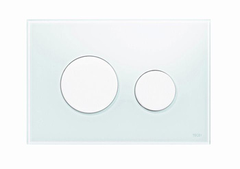 Tece przycisk TECEloop, białe szkło, przycisk biały 9240650