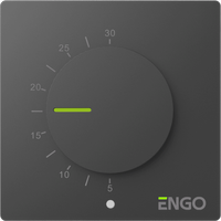 Engo regulator temperatury przewodowy SIMPLE z pokrętłem, 230V, czarny ESIMPLE-230B