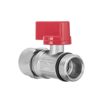 Invena zawór kulowy MINI PROV z dławikiem ze złączką pex 1/2"x1/2" ZK-57-C15-C