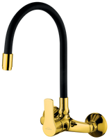 Invena bateria kuchenna ścienna Verso, czarny/złoty BC-82-E49-L