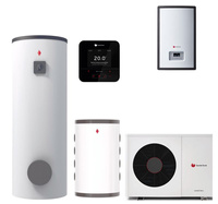 Saunier Duval pakiet OZE: pompa ciepła GeniaAir Mono HA 7-6 O + stacja hydrauliczna HE 9-6 WB + regulator SRC 720 + zasobnik c.w.u. FEW 300 + zasobnik buforowy VNR + czujnik temperatury c.w.u. 550010044319