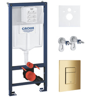 Zestaw stelaż podtynkowy Grohe Rapid SL do WC z przyciskiem Skate Cosmopolitan cool sunrise + mata Concept S177