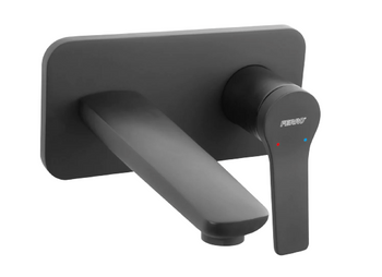 Ferro bateria umywalkowa podtynkowa STRATOS BLACK, czarny BSC3PABL