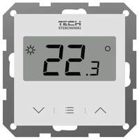 Tech regulator przewodowy, pokojowy F-12B do listwy L-X i L-12 dedykowany do systemów ramkowych 55mm, biały STF-12BWH