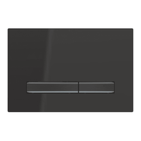 Geberit przycisk uruchamiający Sigma 50, przedni, czarny, przyciski czarny chrom 115.671.DW.2