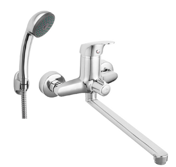 Ferro bateria umywalkowo-wannowa ścienna FERRO ONE, chrom BFO33A