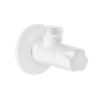 Invena zawór kątowy z głowicą ceramiczną 1/2"x1/2", biały ZW-49-01B-W