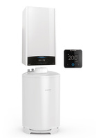Ariston pakiet ONE TOP 24 NET: kocioł gazowy jednofunkcyjny GENUS ONE SYSTEM 24 + zasobnik BCH 120l ze stojakiem + regulator CUBE S NET ZNONETOP_NET