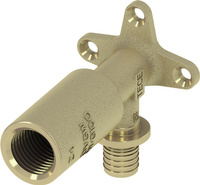 Tece kolano naścienne długie, 16 x Rp 1/2", mosiądz standard TECEflex 768502