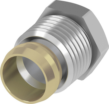 Tece śrubunek zaciskowy typu Quetschdo mocowania kolan i trójników montażowych z zaworami grzejnikowymi TECEflex 740132