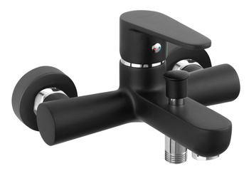 Ferro bateria wannowa ścienna ALGEO BLACK BAG1BL