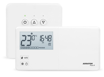 Auraton tygodniowy, bezprzewodowy regulator temperatury ze sterownikiem urządzenia grzewczego Pavo SET AUR00PAV0SE00