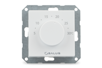 Salus przewodowy, podtynkowy, elektroniczny regulator temperatury - dobowy 230V, biały, montaż do ramki 55x55 BTR230-9010