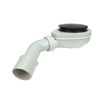 Instadrain syfon do brodzika fi 90 mm czyszczony od góry z rewizją grzybek, chrom i czarny mat 2611