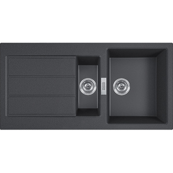 Franke zlewozmywak półtorakomorowy Sirius 2.0 S2D 651-100 onyx tectonite 143.0618.681